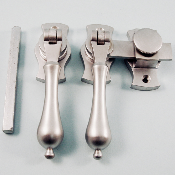 THD162/SCP • Satin Chrome • French Style Tear Drop Casement Fastener